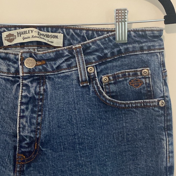 Vintage Harley Davidson Motorcycles Medium Wash Bootcut Jeans - Picture 2 of 6